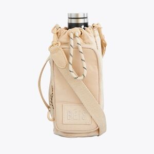 BEIS Water Bottle Sling in Beige